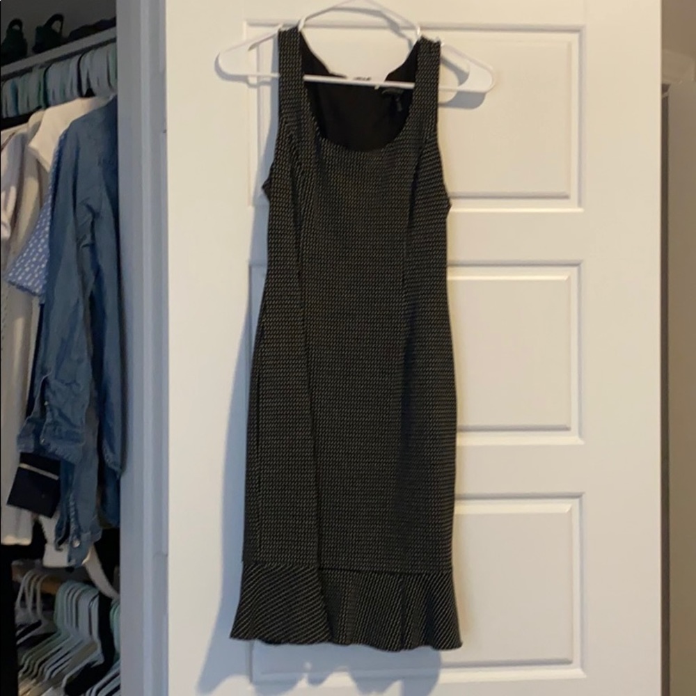 White House black market Poka dot dress
